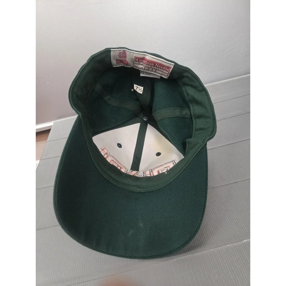VTG Miami Hurricanes Hat Cap Embroidered American Needle Fitted 7.5 Collegiate